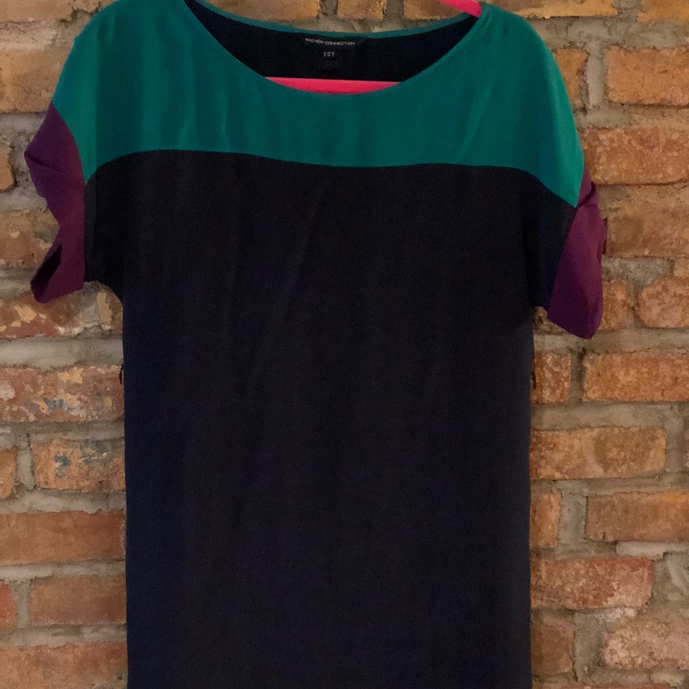 French Connection colorblock dress